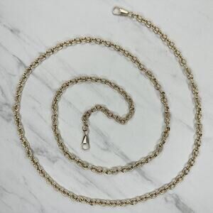 Gold Tone Chain Link Purse Replacement Strap Crossbody 46.5" ✨